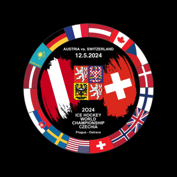 Reprezentacje hokejowe krążek Ice Hockey World Championship Czechia MS 2024 Dueling 12.5.2024 Austria vs. Switzerland