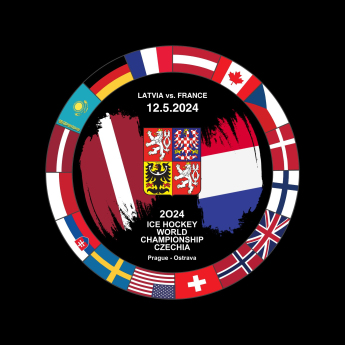 Reprezentacje hokejowe krążek Ice Hockey World Championship Czechia MS 2024 Dueling 12.5.2024 Latvia vs. France