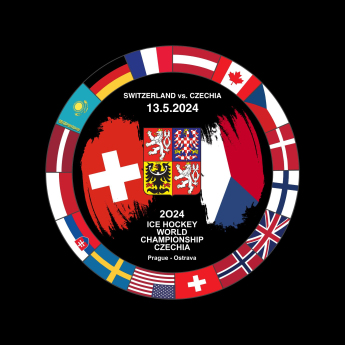 Reprezentacje hokejowe krążek Ice Hockey World Championship Czechia MS 2024 Dueling 13.5.2024 Switzerland vs. Czechia