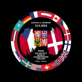 Reprezentacje hokejowe krążek Ice Hockey World Championship Czechia MS 2024 Dueling 15.5.2024 Czechia vs. Denmark
