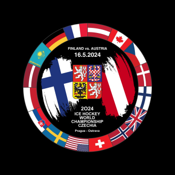 Reprezentacje hokejowe krążek Ice Hockey World Championship Czechia MS 2024 Dueling 16.5.2024 Finland vs. Austria