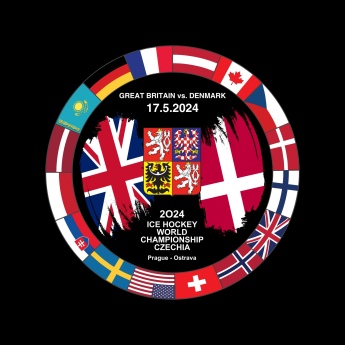 Reprezentacje hokejowe krążek Ice Hockey World Championship Czechia MS 2024 Dueling 17.5.2024 Great Britain vs. Denmark