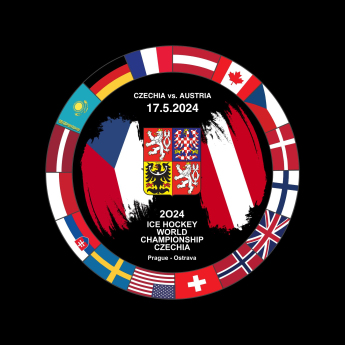 Reprezentacje hokejowe krążek Ice Hockey World Championship Czechia MS 2024 Dueling 17.5.2024 Czechia vs. Austria