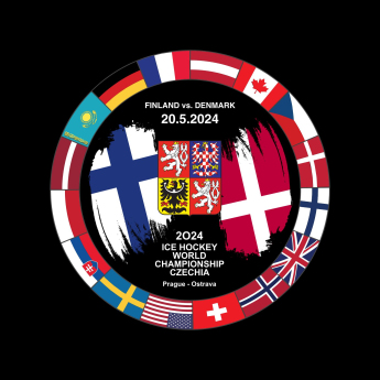Reprezentacje hokejowe krążek Ice Hockey World Championship Czechia MS 2024 Dueling 20.5.2024 Finland vs. Denmark