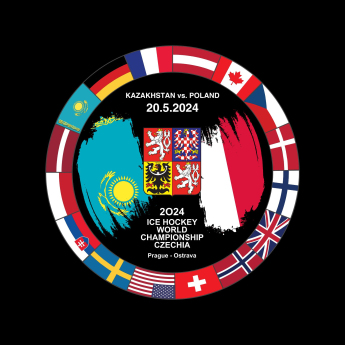 Reprezentacje hokejowe krążek Ice Hockey World Championship Czechia MS 2024 Dueling 20.5.2024 Kazakhstan vs. Poland