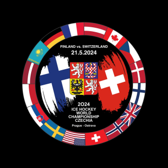 Reprezentacje hokejowe krążek Ice Hockey World Championship Czechia MS 2024 Dueling 21.5.2024 Finland vs. Switzerland