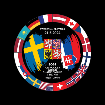 Reprezentacje hokejowe krążek Ice Hockey World Championship Czechia MS 2024 Dueling 21.5.2024 Sweden vs. Slovakia