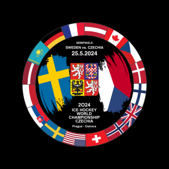 Reprezentacje hokejowe krążek Ice Hockey World Championship Czechia MS 2024 Dueling 25.5.2024 Sweden vs. Czechia