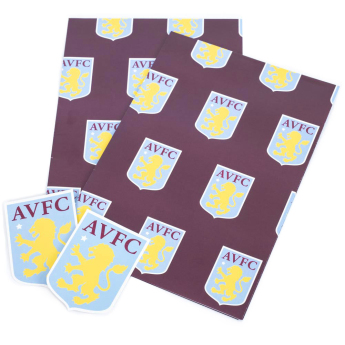 Aston Vila papier podarunkowy Text