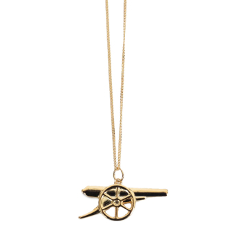 Arsenal naszyjnik z zawieszką 18ct Gold Plated on Silver Cannon