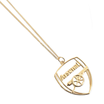 Arsenal naszyjnik z zawieszką 18ct Gold Plated on Silver Crest