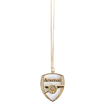 Arsenal naszyjnik z zawieszką 18ct Gold Plated on Silver Crest