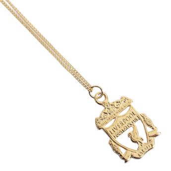 Liverpool naszyjnik z zawieszką 18ct Gold Plated on Silver Crest