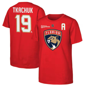 Florida Panthers koszulka dziecięca Matthew Tkachuk #19 2024 Stanley Cup Champions Name & Number