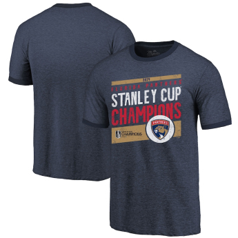 Florida Panthers koszulka męska 2024 Stanley Cup Champions Tri-Blend Ringer