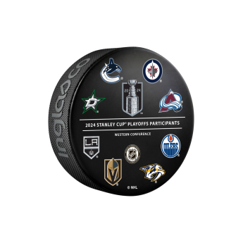 NHL produkty krążek 2024 Stanley Cup Playoffs All Participants Souvenir Collector