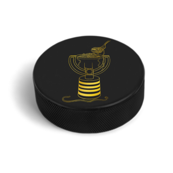 Reprezentacje hokejowe krążek David Pastrňák #88 PASTA CUP Ice Hockey World Championship Czechia MS 2024 GOLD EDITION Black