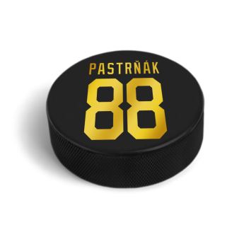 Reprezentacje hokejowe krążek David Pastrňák #88 PASTA CUP Ice Hockey World Championship Czechia MS 2024 GOLD EDITION Black