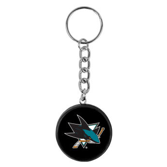 NHL přívěšek na klíče - San Jose Sharks - minipuk