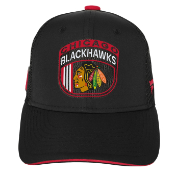 Chicago Blackhawks dziecięca czapka baseballowa 2024 Draft NHL On Stage Trucker Adjustable Hat