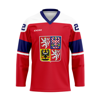 Reprezentacje hokejowe hokejowa koszulka meczowa Radko Gudas #3 CCM Czech republic red