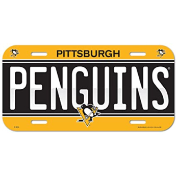 Pittsburgh Penguins tablica na ścianę License Plate Banner