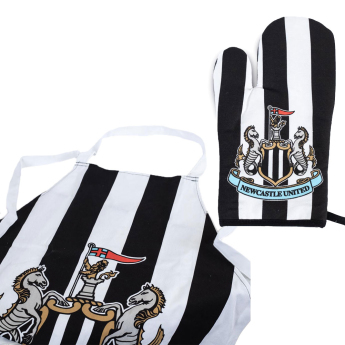 Newcastle United rękawice kuchenne i fartuch Stripe design