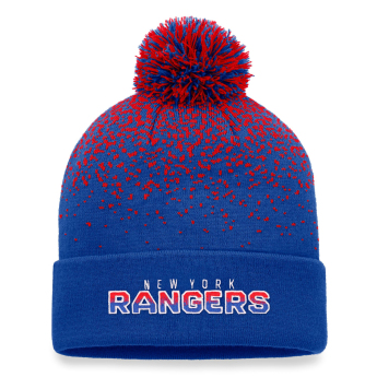 New York Rangers czapka zimowa Iconic Gradiant Beanie Cuff with Pom Deep Royal-Athletic Red