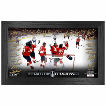 Florida Panthers Monety kolekcjonerskie 2024 Stanley Cup Champions Signature Celebration Framed Photo