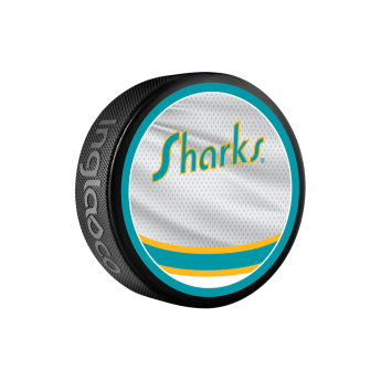 San Jose Sharks krążek Reverse Retro Jersey 2022 Souvenir Collector Hockey Puck