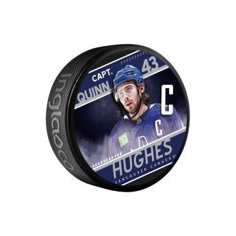 Vancouver Canucks krążek Canucks Quinn Hughes Captain Collection