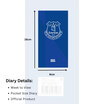 FC Everton notatnik Slim 2025
