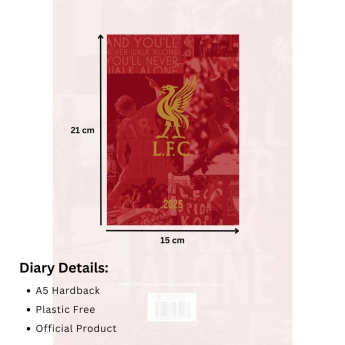 Liverpool notatnik 2025