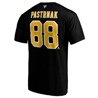 Boston Bruins koszulka męska David Pastrnak #88 Iconic Name & Number Graphic