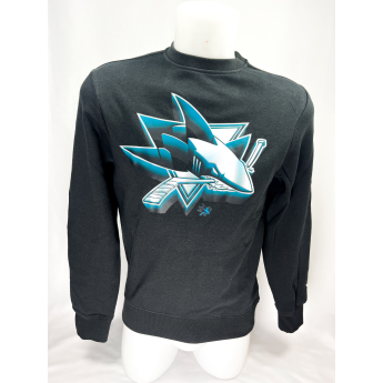 San Jose Sharks bluza męska Chrome Graphic Crew Sweatshirt Black