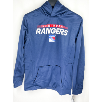 New York Rangers dziecięca bluza z kapturem Authentic Pro Hood Po Hoodie