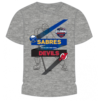 NHL produkty koszulka dziecięca NHL Global Series 2024 Czechia Buffalo Sabres vs New Jersey Devils Match-Up Graphic Tee