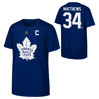 Toronto Maple Leafs koszulka dziecięca Auston Matthews Flat Captains N&N Ctn Tee
