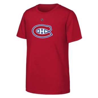 Montreal Canadiens koszulka dziecięca Juraj Slafkovsky Montreal Canadiens Flat Name & Number Ctn Tee
