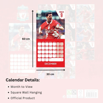 Liverpool kalendarz Legends Square 2025