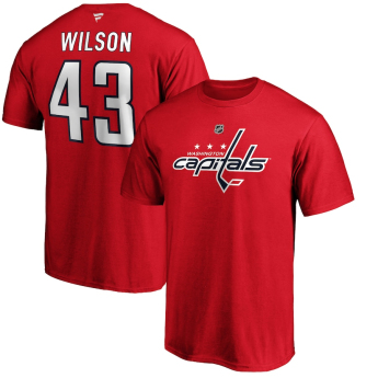 Washington Capitals koszulka męska Tom Wilson #43 Stack Logo Name & Number