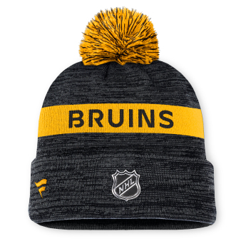 Boston Bruins czapka zimowa Authentic Pro Rink Beanie Cuff With POM