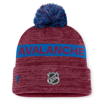 Colorado Avalanche czapka zimowa Authentic Pro Rink Beanie Cuff With POM