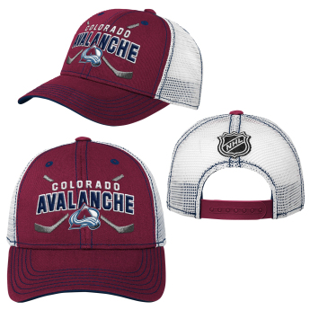 Colorado Avalanche dziecięca czapka baseballowa Lockup Meshback Adjustable
