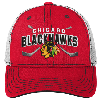 Chicago Blackhawks dziecięca czapka baseballowa Lockup Meshback Adjustable