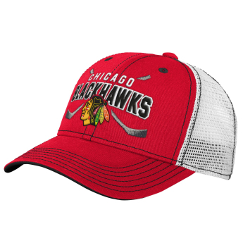 Chicago Blackhawks dziecięca czapka baseballowa Lockup Meshback Adjustable