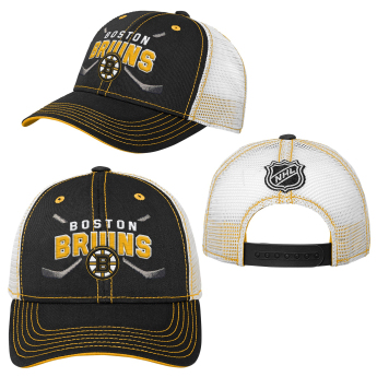 Boston Bruins czapka baseballówka Lockup Meshback Adjustable
