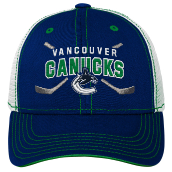 Vancouver Canucks dziecięca czapka baseballowa Lockup Meshback Adjustable