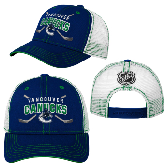 Vancouver Canucks dziecięca czapka baseballowa Lockup Meshback Adjustable