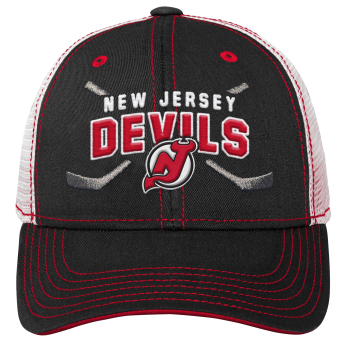 New Jersey Devils czapka baseballówka Lockup Meshback Adjustable